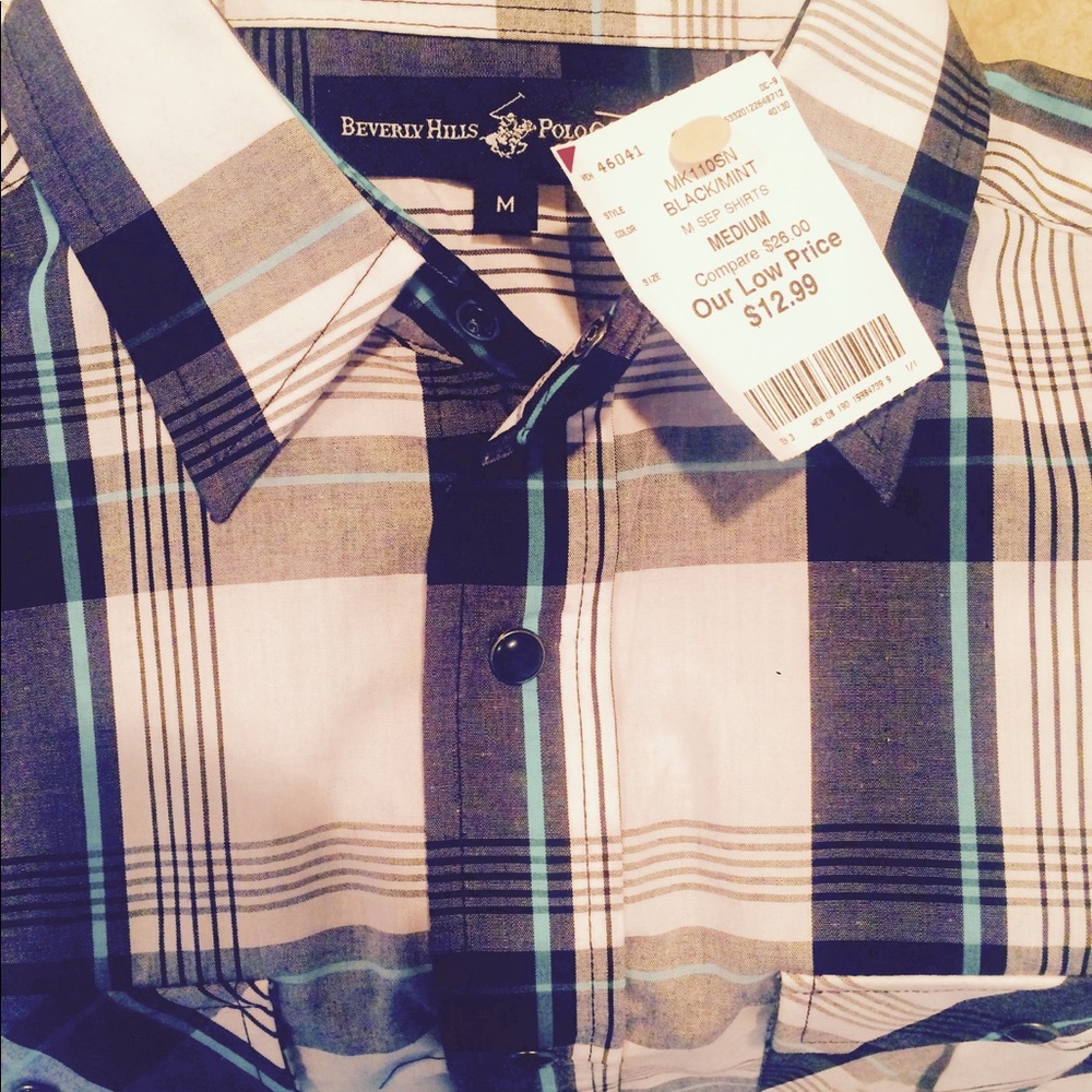Men's plaid button down - Picture 2 of 3
